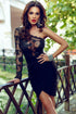 Sexy Lace Bodice One Sleeve Party Dress